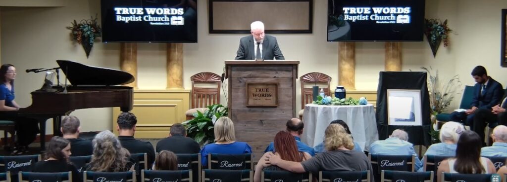 funeral service at true words baptist church in louisville, kentucky