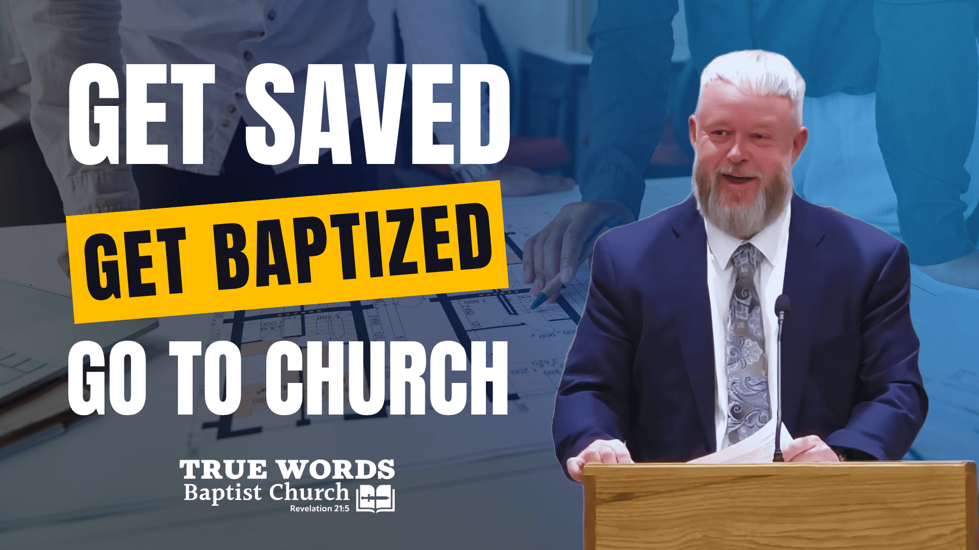 god's 3 step plan for believers, get saved, get baptized, go to church