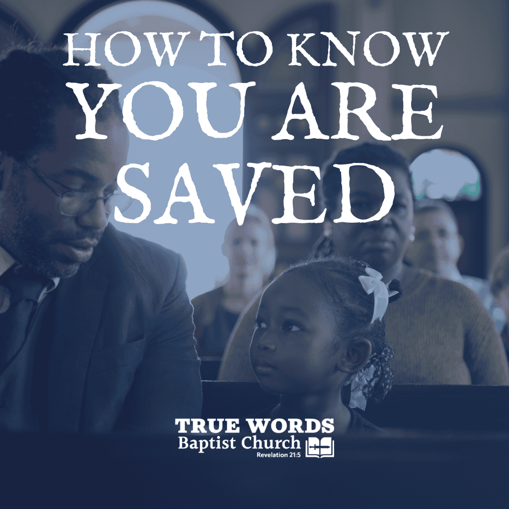 how to know you're saved