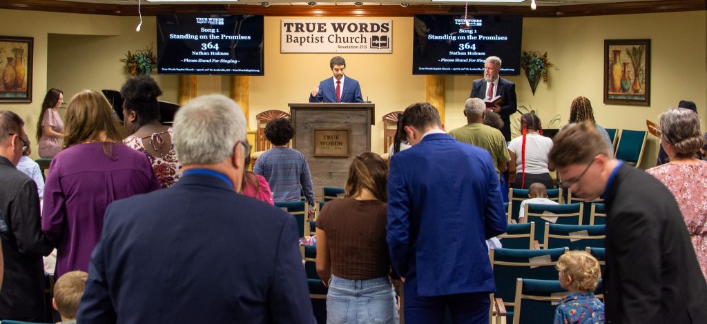 Church leadership at True Words Baptist Church. Pastor Nathan Holmes, Pastor Joshua Tapp, Deacon Gary Tapp.