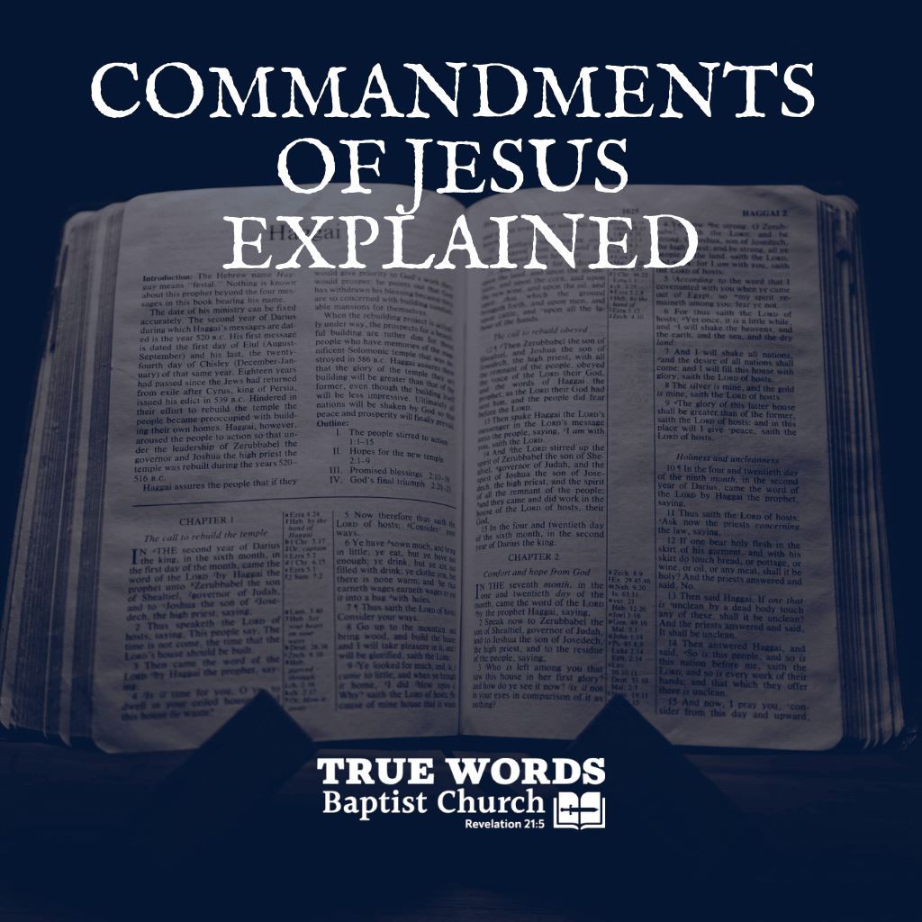 Commandments of Jesus Explained (KJV)