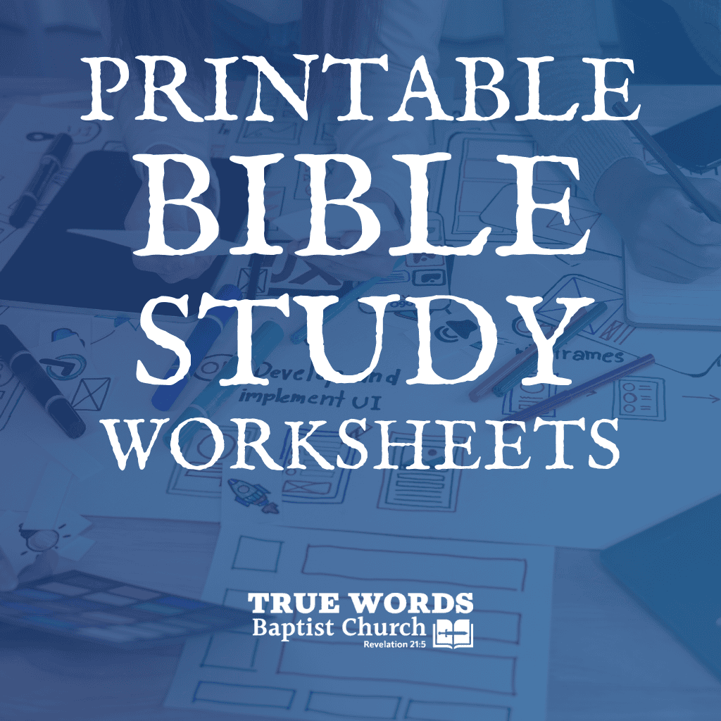 printable bible study worksheets