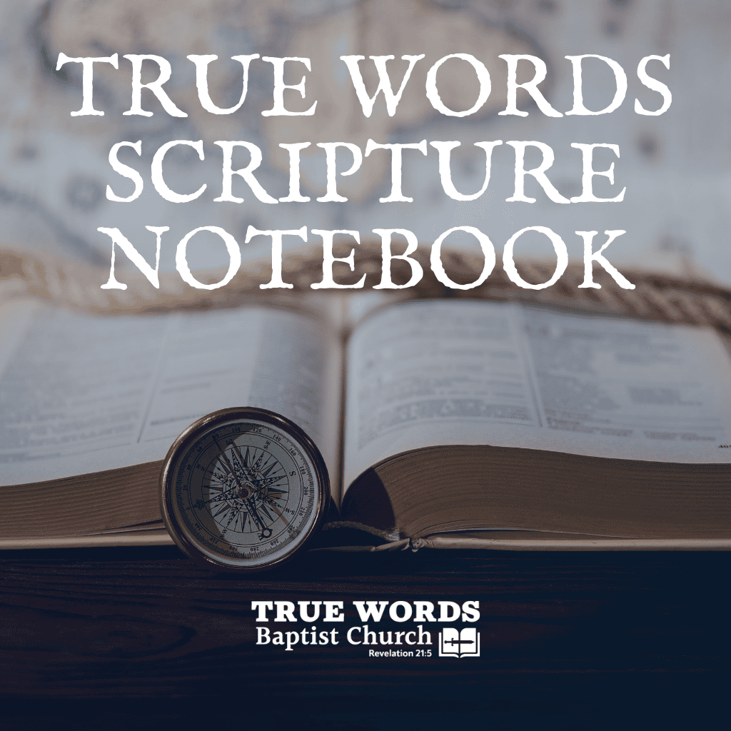 the true words scripture notebook bible study tools